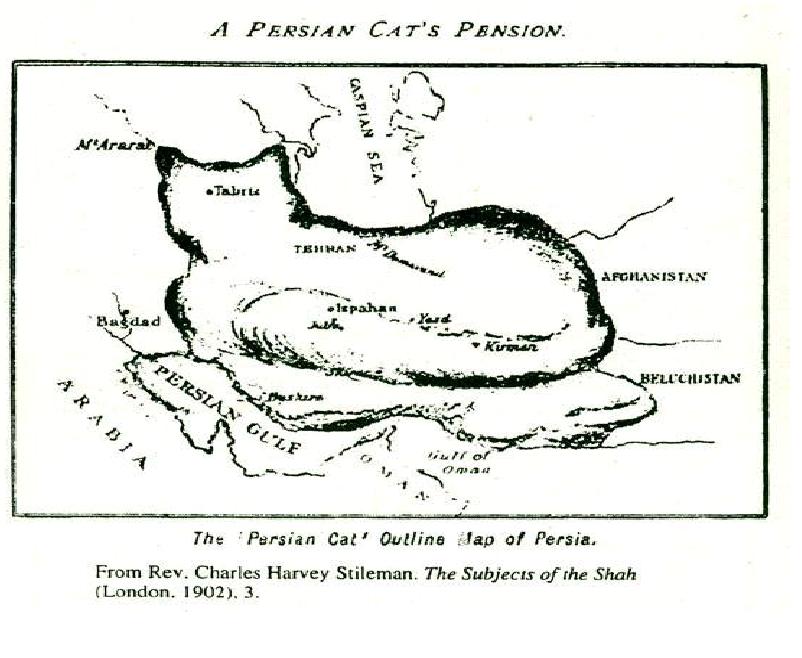 نقشه گربه مانند ایران